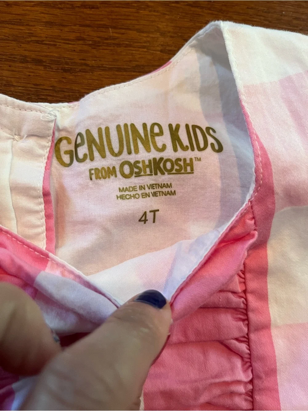 OshKosh B'gosh Pink and White Striped Sundress